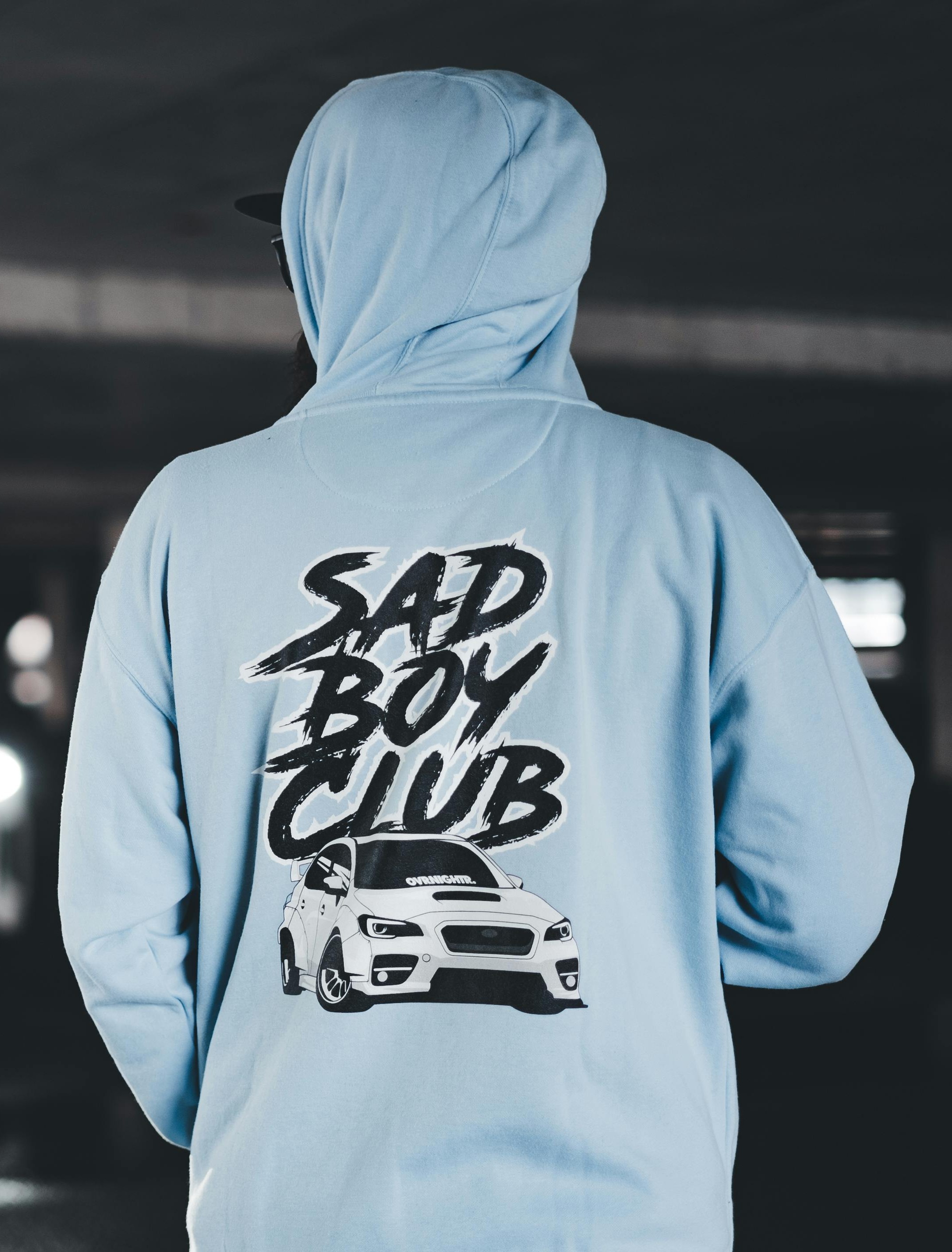 Hoodie with a printed graphic design